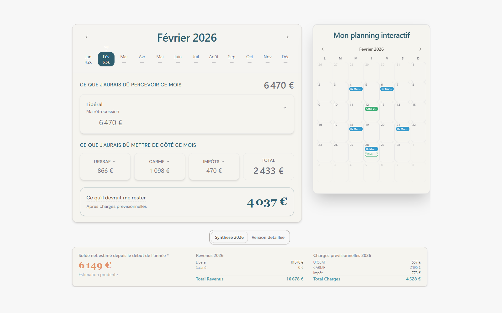 Aperçu étape 3 — pilotage trésorerie